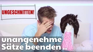 unangenehme Sätze spontan - UNGESCHNITTEN - beantworten 😳 | Julienco