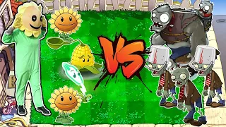 Plants vs zombies - Sunflower summons lightning reeds against giant zombies