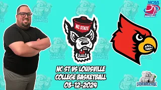 NC State vs Louisville 3/12/24 Free College Basketball Picks and Predictions  | NCAAB Pick