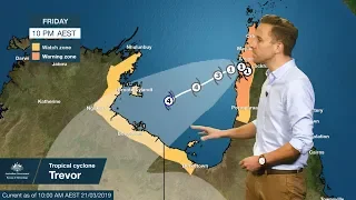 Severe Weather Update: tropical cyclone Trevor rapidly intensifying, 21 March 2019