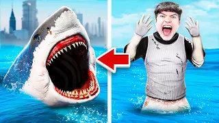 MENSCH zu MEGALODON in GTA 5!