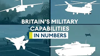 The total number of UK Armed Forces ships, tanks, aircraft and more revealed