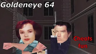 Goldeneye 64 cheats fun [Full game] HD
