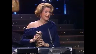 Catherine Deneuve wins the César of best actress for Indochine in 1993!