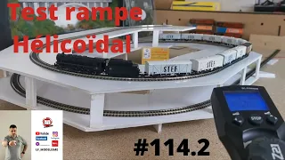 #114. 2 test rampe hélicoïdal R1/R2 FLEISCHMANN N PICCOLO train électrique modelisme ferroviaire