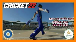 India vs Pakistan - Final T20 Match | Cricket 22 PC Gameplay 1080p 60FPS