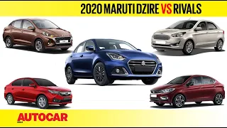 2020 Maruti Dzire facelift vs Rivals - Price and Spec Comparison | Feature | Autocar India