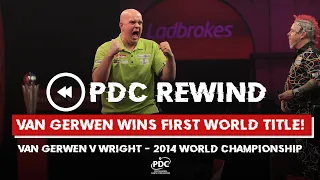 MVG's FIRST WORLD TITLE! Van Gerwen v Wright | 2014 World Championship Final