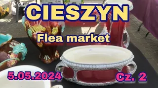 CIESZYN. TARG STAROCI. 5.05.2024 CZ. 2 ZAPRASZAMY. CZY CZARNEJ UDAŁO SIĘ COŚ KUPIĆ? FLEA MARKET