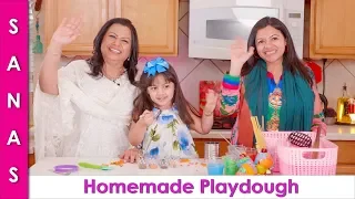 Homemade Easy to Make No Stove Colorful Play-dough for Kids in Urdu Hindi - SKS