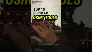 Top 10 Popular OSINT Tools  | Cyber Security | Ethical Hacking