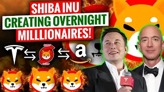 Shiba Inu Creating Overnight Milllionaires! Tesla Amazon Big Update! Shiba To $0.10!