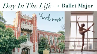 Day In The Life As A Ballet Major *Finals Week* //University of Oklahoma