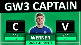 FPL GW3 CAPTAIN | 5 Best Captain Picks | Fantasy Premier League 2020/21 Gameweek 3