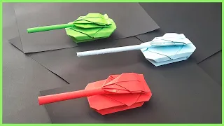 👉 COMO HACER UN TANQUE DE PAPEL | TANQUE DE ORIGAMI