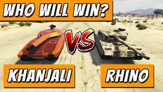 GTA 5 KHANJALI VS RHINO | WHO WILL WIN?