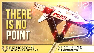 Destiny 2: Sorry but Pizzicato-22 is a worthless fraud SMG (ohhh in depth we go)