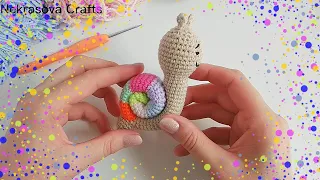 🐌 Crochet Snail That Will Not Leave You Indifferent 💘 Amigurumi Pattern