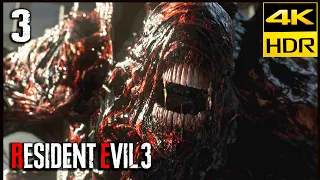 RESIDENT EVIL 3 REMAKE Parte 3 Gameplay Español 4K | Boss Jill vs Nemesis Fase 2