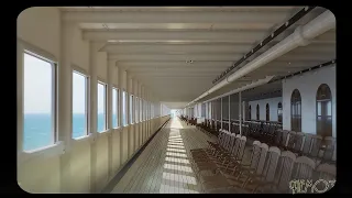 Wandering the empty halls of the Titanic - 111th Anniversary (echoes of vintage oldies music) ASMR