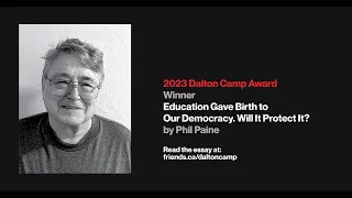 2023 Dalton Camp Award Announcement