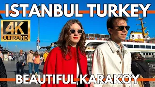 ISTANBUL TURKEY OLD CITY 4K WALKING TOUR KARAKOY BEAUTIFUL NEIGHBOURHOOD 29 MARCH 2024