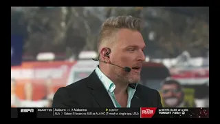 Pat McAfee swears on National Television