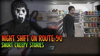 ROBLOX - Short Creepy Stories [Night shift on Route 90] - [Full Walkthrough]