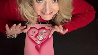 ASMR Relaxing Whispered Valentine's Day Jewelry Catalog Page Turning