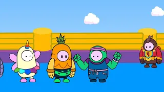 Newbie & The Crown | Funny Fall Guys Animation