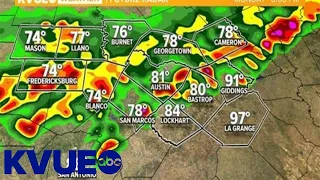 Live: Flooding possible as storms move into Central Texas Monday afternoon | KVUE