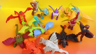 2014 McDONALD'S HOW TO TRAIN YOUR DRAGON 2 HAPPY MEAL SET OF 14