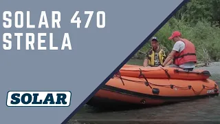 Test and review inflatable PVC boat SOLAR 470  STRELA