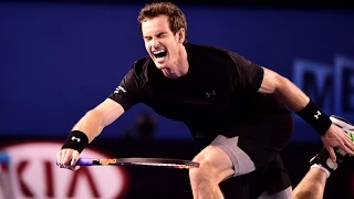 Andy Murray vs Tomas Berdych AMAZING POINT Australian Open 2015
