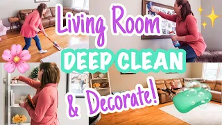 *NEW* DEEP SPRING CLEAN & DECORATE MY LIVING ROOM WITH ME!  // 2020 SPRING CLEANING MOTIVATION