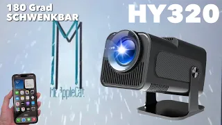 HY320  -  Full HD LED Beamer der Dir den Kopf um 180 Grad verdrehen kann ;-) TEST REVIEW