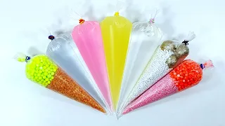 Tedy Tells...How to Make Crunchy Slime with Piping Bags | Creative Slime | Slime Story | 174