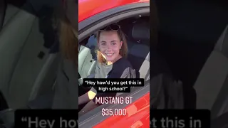 She Drives Her Dads Mustang in High School!