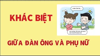 khác biệt cơ bản giữa Đàn Ông và Phụ Nữ