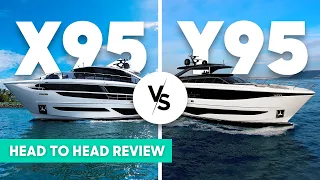 Princess X95 vs Princess Y95 | Head To Head Yacht Tour & Review | YachtBuyer