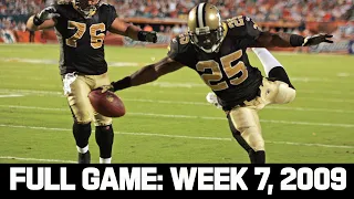 Reggie Bush to the Rescue! Saints vs. Dolphins | Full Game Week 7, 2009