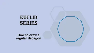 How to draw a regular decagon || Euclid || Regular polygon