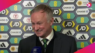 Northern Ireland manager Michael O'Neill gives thoughts after win against Scotland