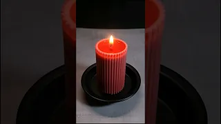 Pillar candle timelapse art