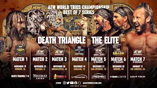 AEW World Trios Championship Death Triangle vs The Elite Best of 7 Series COMPLETE