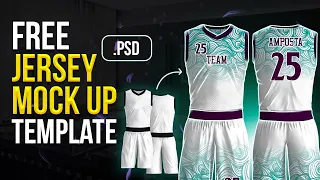 JERSEY MOCKUP TEMPLATE FREE | Adobe Photoshop #mockup #mockupjersey