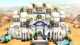 Oasis Palace 🛕 w/ Courtyard Oasis Kit | The Sims 4 - Speed Build (NO CC)