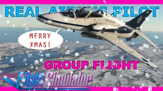 Group flight with a Real Airbus Pilot! Christmas Flight around Iceland MSFS