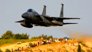 LEGENDARY Moment Two Grim Reapers F-15 Eagles Fly Multiple Low Passes in Full Afterburner [4K]