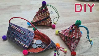 EP218 : DIY Triangle bag | Pyramid bag | bag sewing tutorial